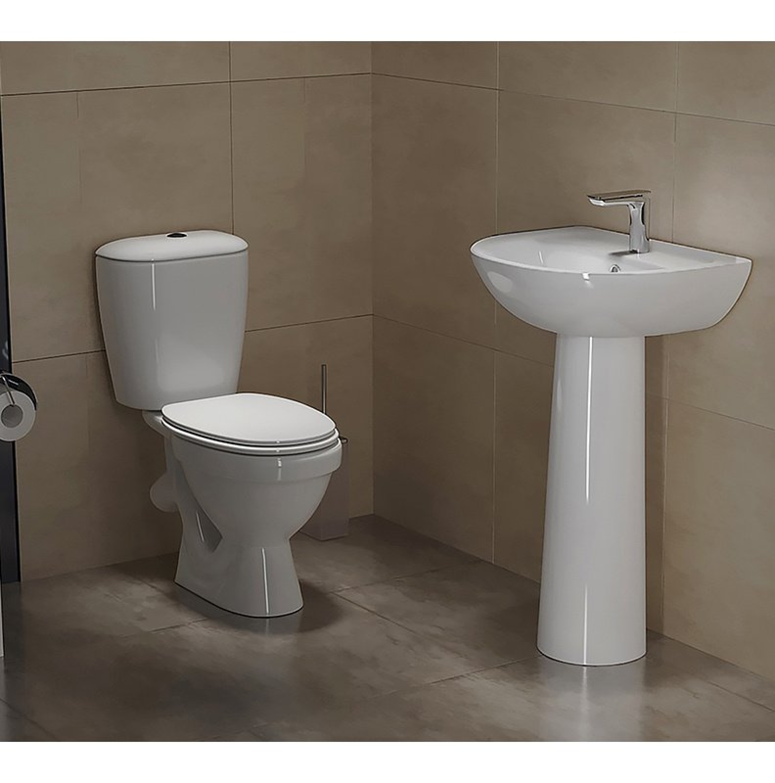Унитаз компакт ЦОП боковая подводка (Дорогино)