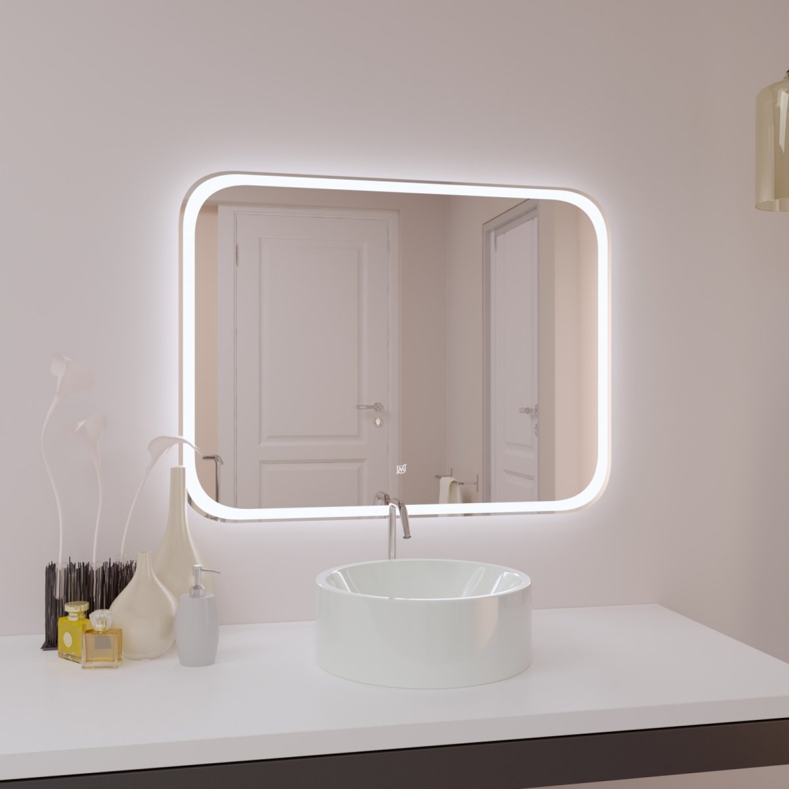 Зеркало 600*600 Затмение с LED подсветкой